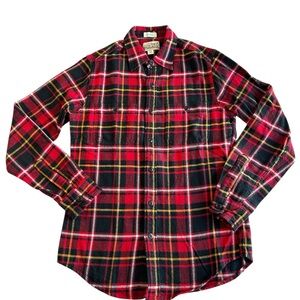 J. Crew Classic Red Plaid Men's Shirt